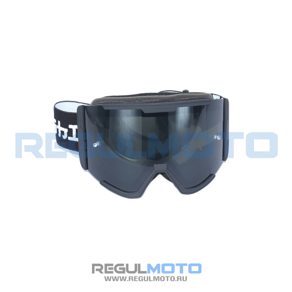 Очки защитные кроссовые Kioshi (Киоши) OFF ROAD двойные линзы чёрный | Мототека